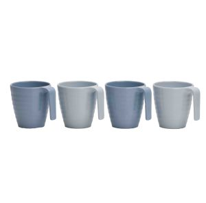 Shades Of Blue Mug Set 4 Pk